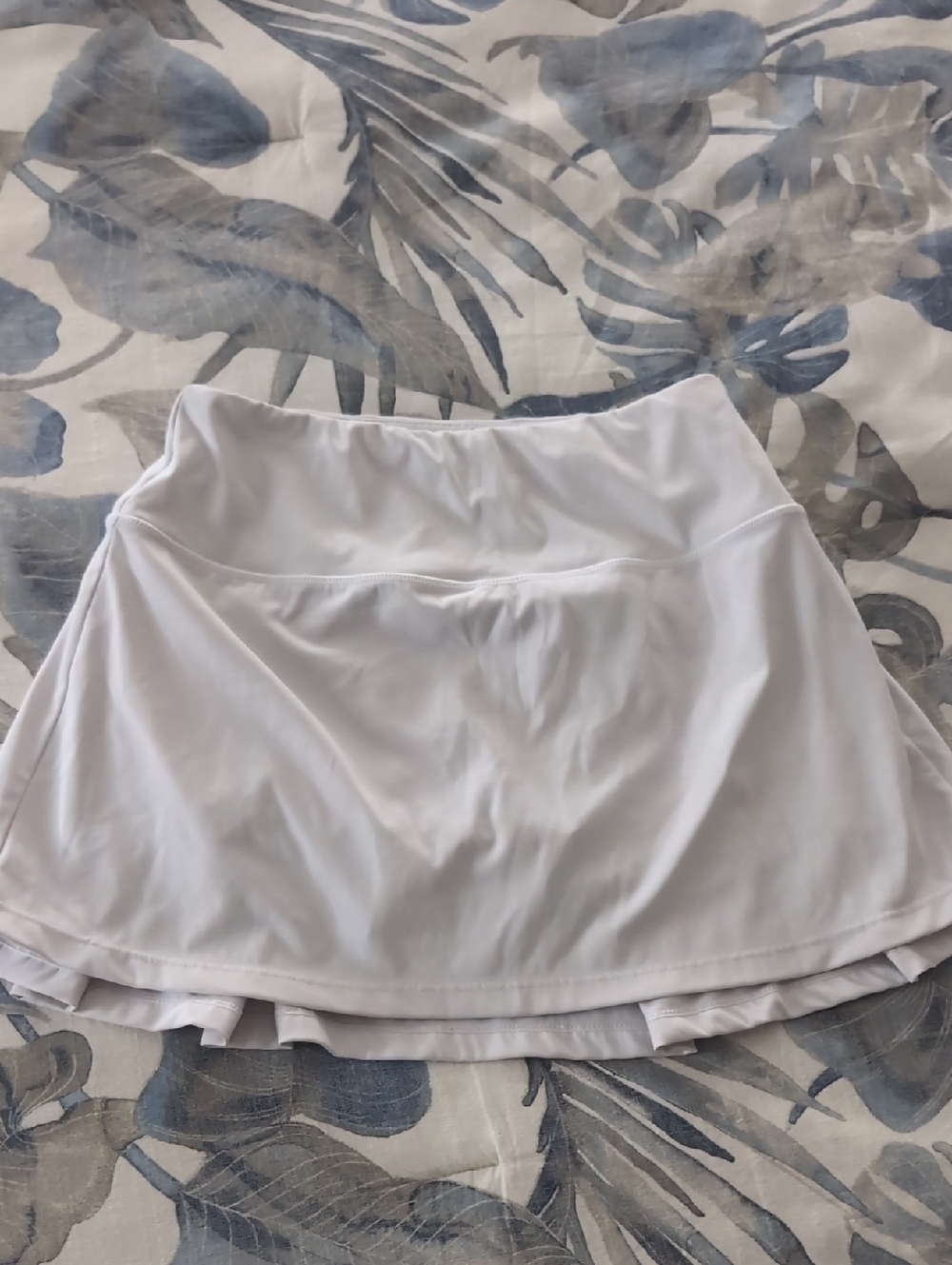 White Women's Performance Scort with Built-In Shorts